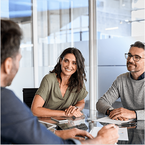 three people coworking